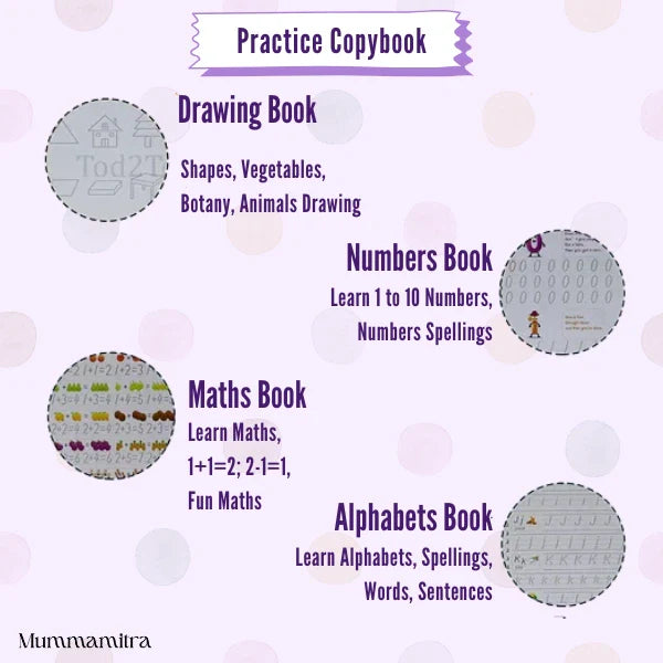 SmartScribe™- The Ultimate Self-Erasing Handwriting Practice Book!