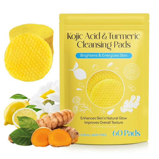 "Glow-Boosting Turmeric & Kojic Acid Cleansing Pads for Radiant Skin"